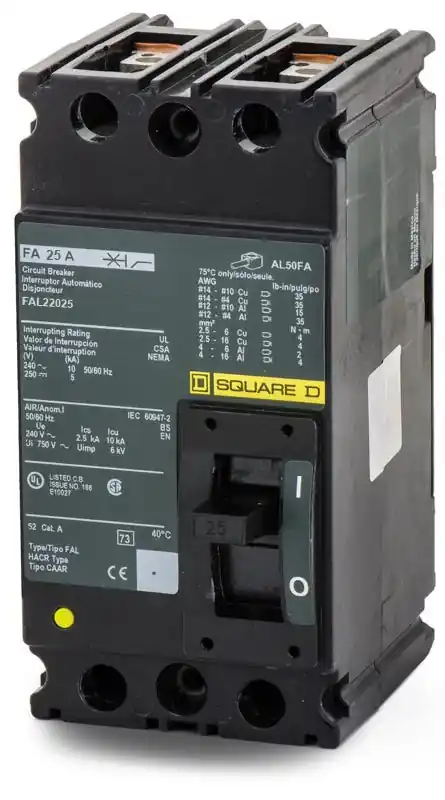 Super Sale Square D FAL22025 - 25A 2 Pole Molded Case Circuit Breaker