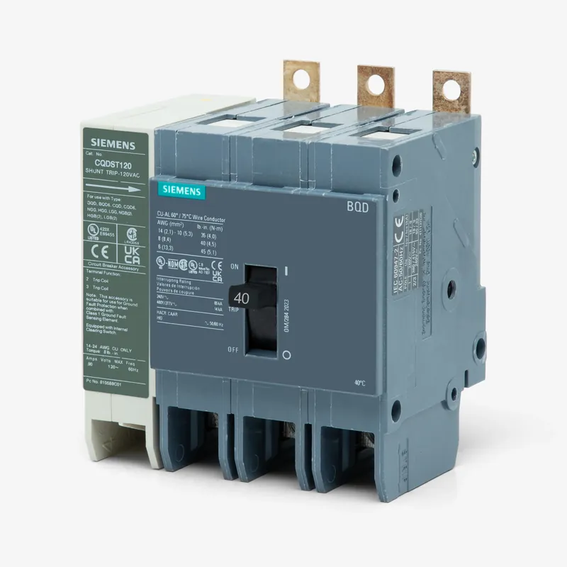 Siemens BQD34000S01 - 40A 3 Pole Molded Case Circuit Breaker Factory Price