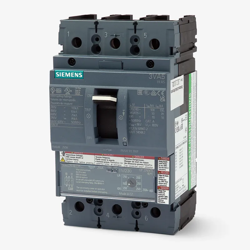 Siemens 3VA5280-6EC31-0AA0 - 80A 3 Pole Molded Case Circuit Breaker Discount