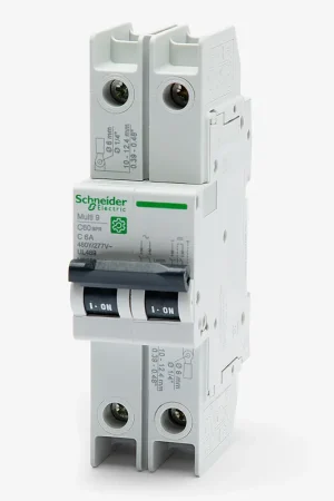 Schneider Electric M9F52206 - 6A 2 Pole Miniature Circuit Breaker Authentic