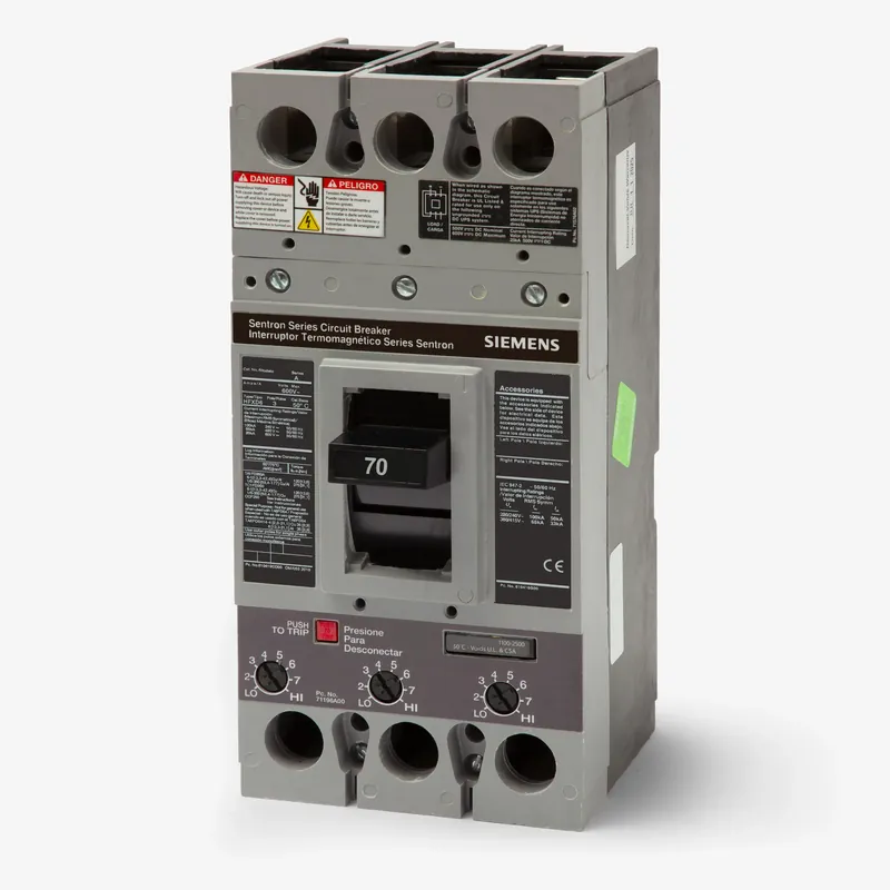 Siemens HFXD63B070 - 70A 3 Pole Molded Case Circuit Breaker Same Day Shipping