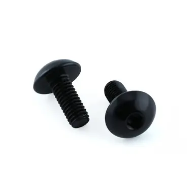 Authentic Aluminium Water Bottle Cage Bolts M5x(0.80mm)x12mm Dome Head Pack x2