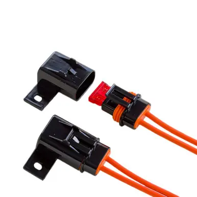 Grab Now LPR-05B-12OR OptiFuse In-Line Fuse Holder, ATO/ATC Blade â “ 30A, IP67, 58VDC, 12AWG