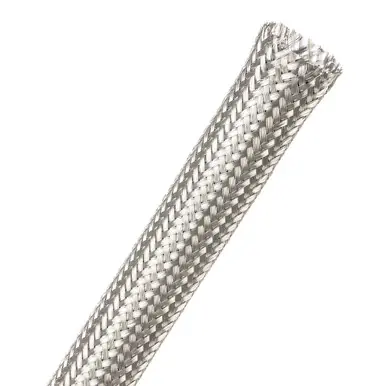 MBN0.63SV TechFlex Sleeving, Flexo, Tinned Copper, 5/8 Inch, Silver, 100ft Spool Time-Limited