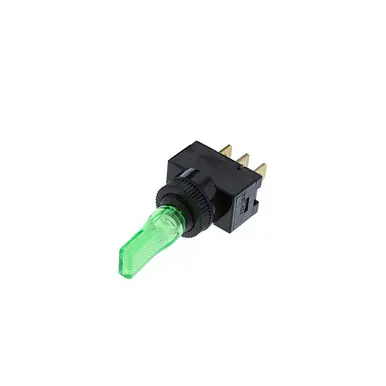 TE5-1A-DC-1-GL Switch Components - Wedge Toggle - 3P SPST OFF-ON, Green LED Limited Offer