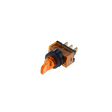 Get Yours TE6-1A-DC-1-AL Switch Components – Duckbill Toggle 3P SPST OFF-ON Amber Bulb