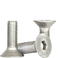 Same Day Shipping M10-1.50 x 70 mm Flat Head Socket Cap Screws, 18-8 Stainless Steel A2, Partial Thread, Coarse (UNC), Qty 100