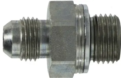 Midland Metal 7005822 Connector, 1/2 in MJIC x M22 x 1.5 Male Metric, Steel Place Order
