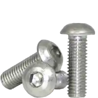 Hot Picks 1/2"-13 x 2" Button Head Socket Cap Screws, Non-Standard, 18-8 Stainless Steel A2, Full Thread, Coarse (UNC), Qty 25