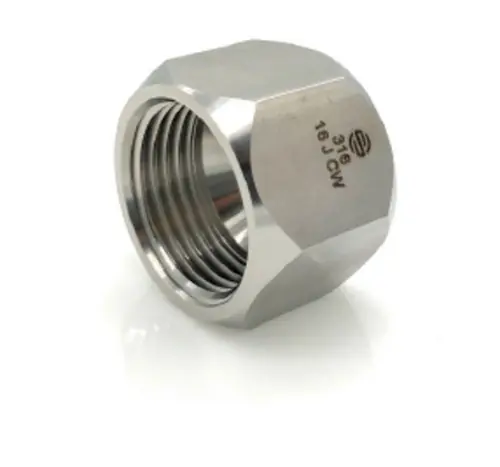 Stainless Adapters SS304-C-16 Cap, 1 in 37 deg JIC Flared, Stainless Steel While Supplies Last