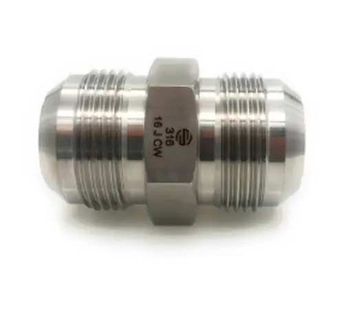 Stainless Adapters SS2403-12-08 Pipe Union, 3/4 in 37 deg JIC Male Flared x 1/2 in 37 deg JIC Male Flared Cheap