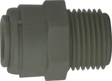 Latest Midland Metal 20061P Adapter, 1/2 in Push-In x 3/8 in MIP, Polypropylene