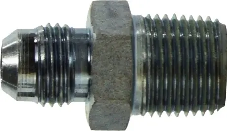 Midland Metal 2404816 Straight Connector, 1/2 in 37 deg JIC Flared x 1 in MPT, Steel Final Sale