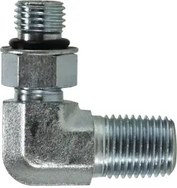 Midland Metal 6806NWO1616 90 deg Elbow, 1-5/16 in Male ORB x 1 in MNPT, Steel Fresh Stock