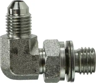 Midland Metal 7205NWO822 90 deg Metric Elbow, 3/4 in JIC x M22 Male Metric, Steel While Supplies Last