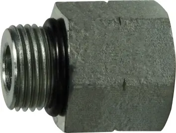 Midland Metal 6410O84 Reducer/Expander, 3/4 in Male ORB x 7/16 in Female ORB, Steel Special Discount
