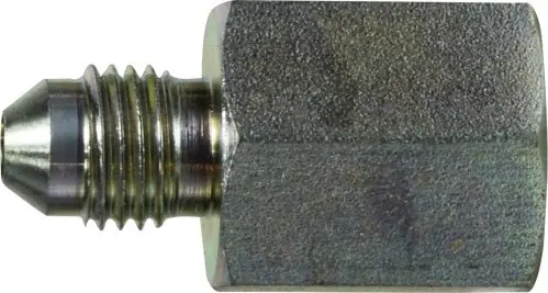 While Supplies Last Midland Metal 24051616 Straight Connector, 1 in 37 deg JIC Male Flared x 1 in FNPT, Steel