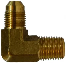 Midland Metal 28780F 90 deg Elbow, 7/8 in 37 deg Male JIC Flared x 1/2 in MNPT, Brass Shop Now