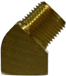 Hassle-Free Returns Midland Metal 28232 45 deg Street Elbow, 3/8 in MIP x 3/8 in FIP, Brass