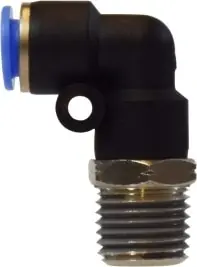 Midland Metal 20539C 90 deg Swivel Elbow, 5/16 in Push-In Tube x 3/8 in MNPT, Composite Low Price