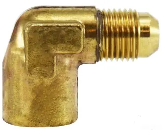 Top Rated Midland Metal 28973 Elbow, 1/4 in Male 37 deg JIC x 1/8 in FIP, Brass