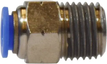 Cheap Midland Metal 20530C Straight Adapter, 5/16 in Push-In Tube x 1/8 in MIP, Composite