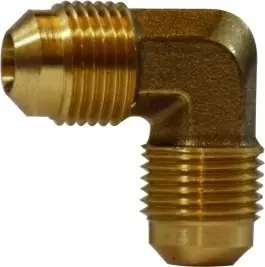 Price Drop Midland Metal 10295L Male Elbow, SAE 45 Deg Flare, 3/8 x 3/8 Lp M Flare x Mip Elbow, Brass Fittings