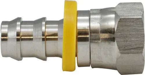 Super Sale Midland Metal 30234SS Adapter, 1/2 in Push-On Hose Barb x 1/2 in Female SAE 45 deg/37 deg JIC Swivel
