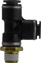 Midland Metal 710806SC Fixed Run Tee, 1/2 in Push-In x 3/8 in Push-In x 1/2 in MIP, Composite Top Rated