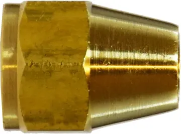 Midland Metal 10021 Hex Short Rod Nut, 3/4 in SAE 45 deg Flare, Brass Best Choice