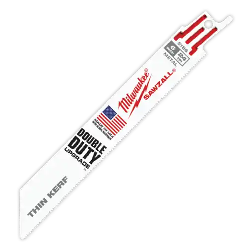 Milwaukee Tool 48-00-5186 6" 24 TPI SAWZALL Blade for Thin Metal (5 PK) Latest