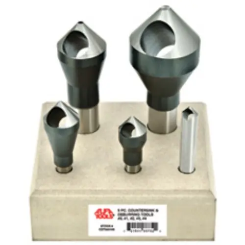 Alfa Tools CDT50510S 5 pc Set HSS Countersink Deburring Tool Bit Trending