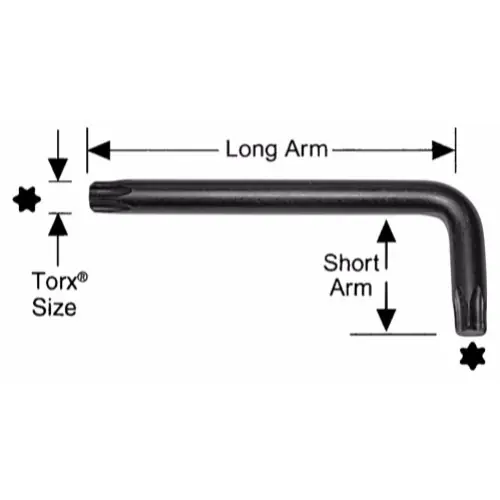 Top Rated Alfa Tools HK15253 T8 Short Arm Torx L Key, 25 Pack