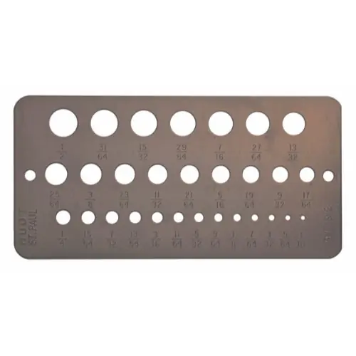 One Day Deal Alfa Tools DG63052 Number Sizes 1- 60 Drill Gage
