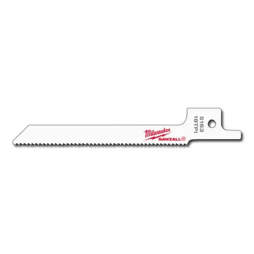Bargain Milwaukee Tool 48-00-5163 3-5/8" 18 TPI SAWZALL Blade for Metal Scroll (5 PK)