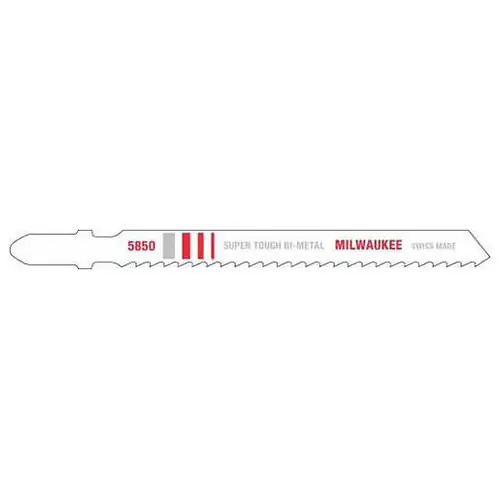 Reduced Price Milwaukee Tool 48-42-5850 4‘ 8TPI T-Shank Metal Cutting Bi-Metal Jig Saw Blades (5 PK)