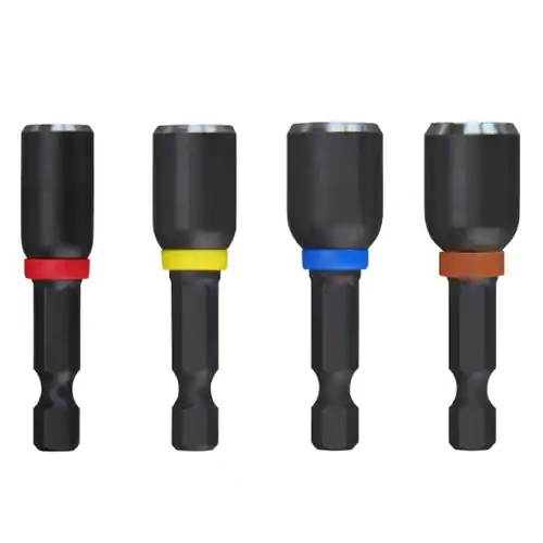 Markdown Milwaukee Tool 49-66-4562 4PC SHOCKWAVE Impact Duty 1-7/8" Magnetic Nut Driver Set, 3 Pack