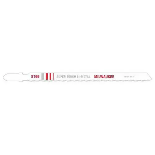 Milwaukee Tool 48-42-5166 5-1/4" 24TPI T-Shank Metal Cutting Bi-Metal Jig Saw Blades (5 PK) Special Discount