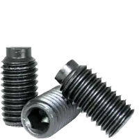 Discount 5/16"-24 x 1 1/2" Socket Set Screws, 1/2 Dog Point, Black Oxide, Fine (UNF), Alloy Steel, Qty 100