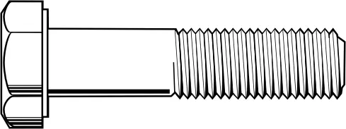 7/16"-14 x 3 1/2" Hex Cap Screws, Grade 2, Zinc Cr+3, Partial Thread, Qty 25 Order Now