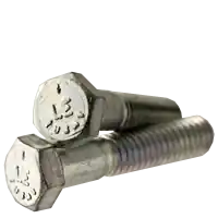 Special Discount 5/8"-11 x 2 3/4" Hex Cap Screws, Grade 5, Zinc Cr+3, Partial Thread, Coarse (UNC), Medium Carbon Steel, Made in USA, Qty 25