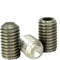 Premium M2.5-0.45 x 4 mm Socket Set Screws, Cup Point, 18-8 Stainless Steel A2, Coarse (UNC), Qty 100