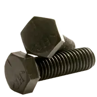Top Pick 1 1/8"-7 x 9" Hex Cap Screws, Grade 5, Plain Finish, Partial Thread, Coarse (UNC), Medium Carbon Steel, Qty 1