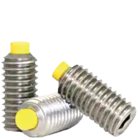 Exclusive Offer 5/16"-18 x 5/16" Socket Set Screws, Nylon-Tip, 18-8 Stainless Steel, Coarse (UNC), Qty 100