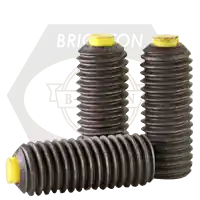 M12-1.75 x 20 mm Socket Set Screws, Nylon-Tip, Black Oxide, Coarse (UNC), Alloy Steel, Qty 100 Holiday Sale