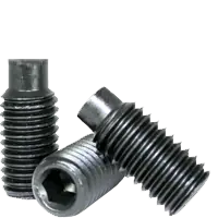 Free Returns M5-0.80 x 8 mm Socket Set Screws, Dog Point, Metric Class 45H, Black Oxide, Coarse (UNC), Alloy Steel, ISO 4028 / DIN 915, Qty 100