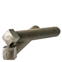 Get Yours 1/2"-13 x 2 1/4" Square Head Set Screws, 1/2 Dog Point, Plain Finish, Coarse (UNC), Case Hardened, Qty 50