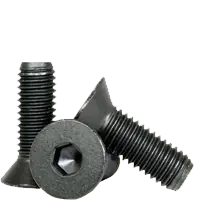 6-32 x 1 3/4" Flat Head Socket Cap Screws, Thermal Black Oxide, Partial Thread, Coarse (UNC), Alloy Steel, Qty 100 Secure Checkout