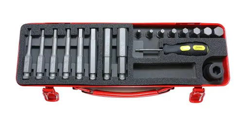 Free Returns Ko-ken 14210M 1/2 Sq. Dr. Bit + Bit Holder Set 4-14mm Hex 18 pieces