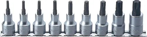 Ko-ken RS4025/9-L60 1/2 Sq. Dr. Bit Socket 9 piece TORX set T20-T60 Top Rated